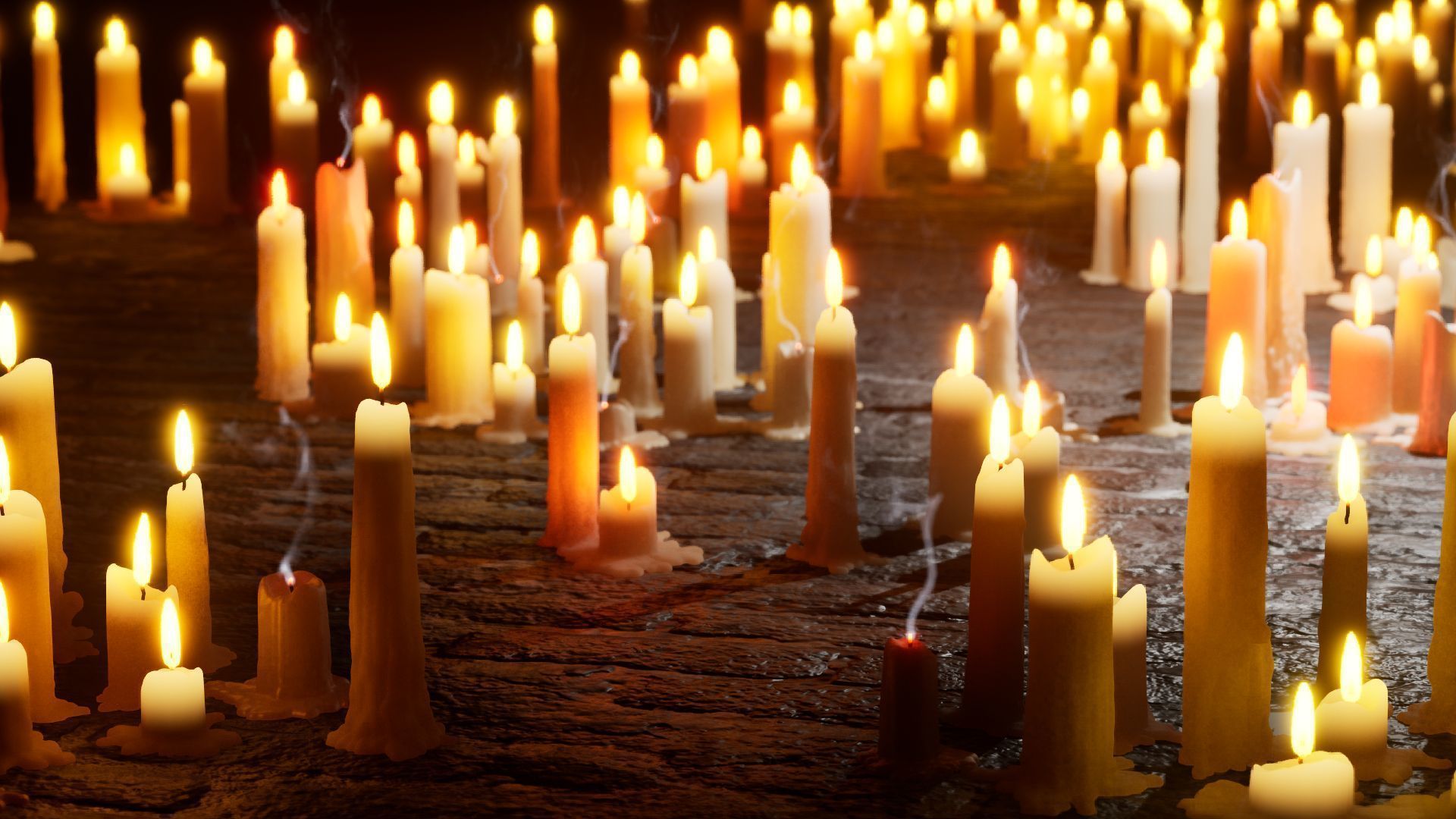 Mega Candles Pack 3D model_10