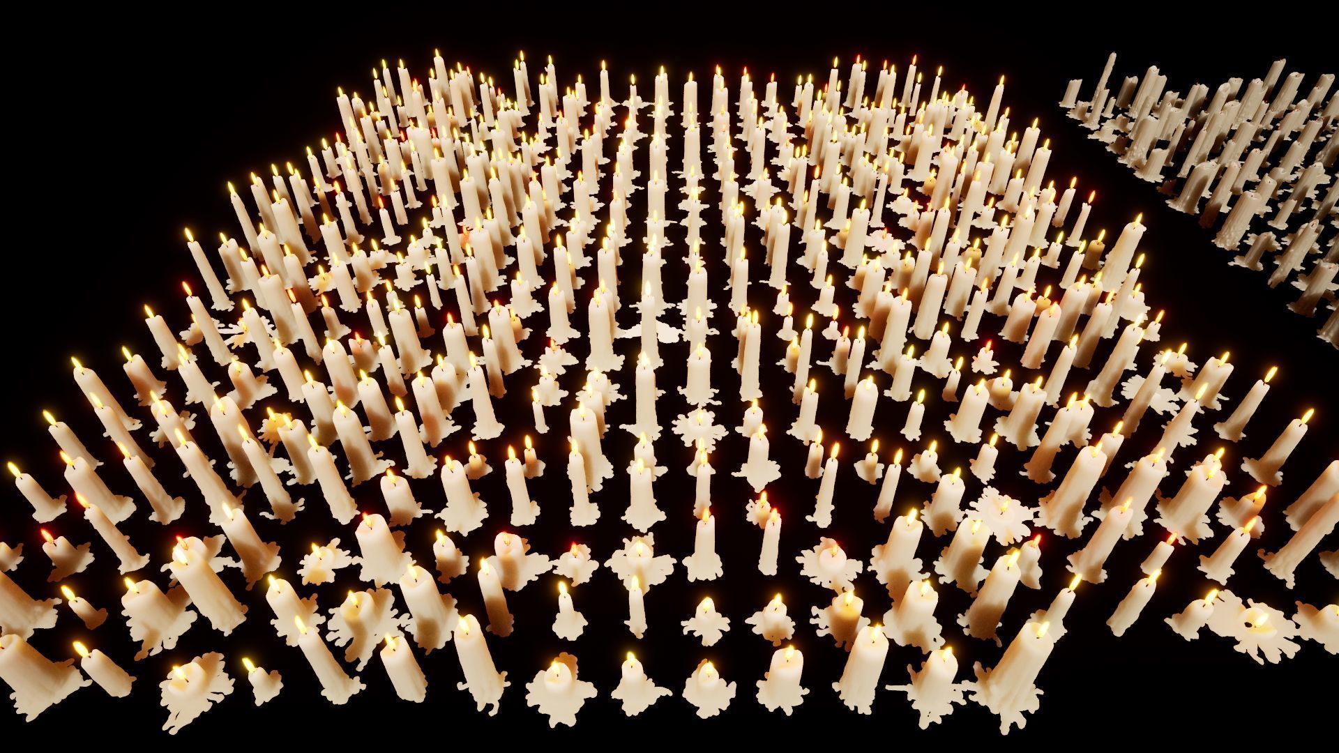 Mega Candles Pack 3D model_13