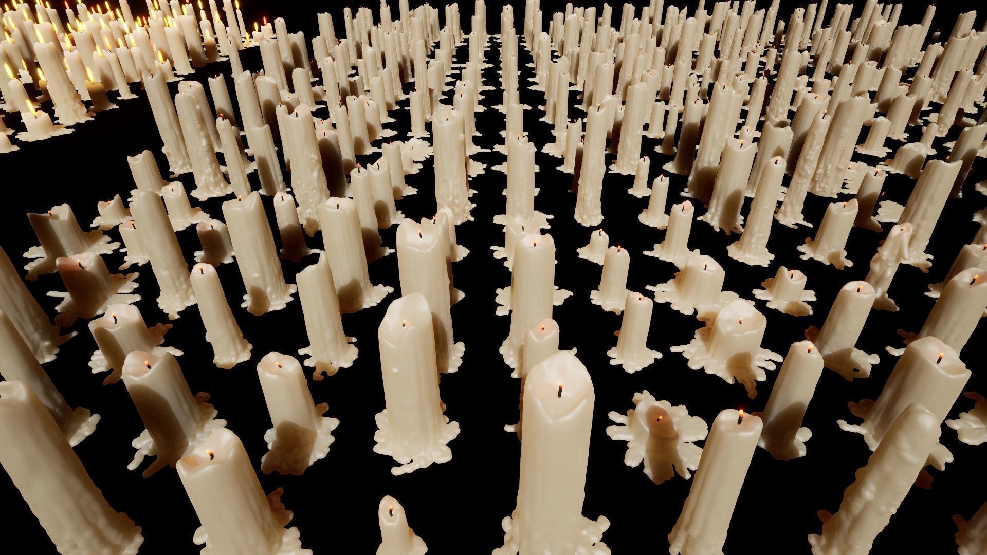 Mega Candles Pack 3D model_14