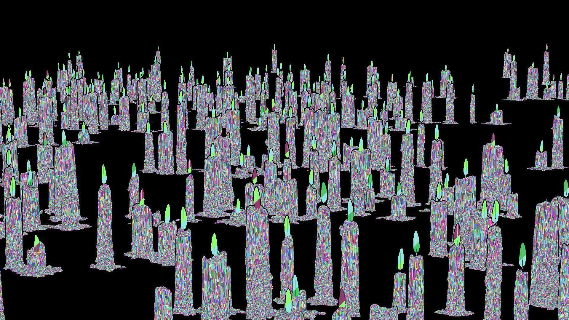 Mega Candles Pack 3D model_11