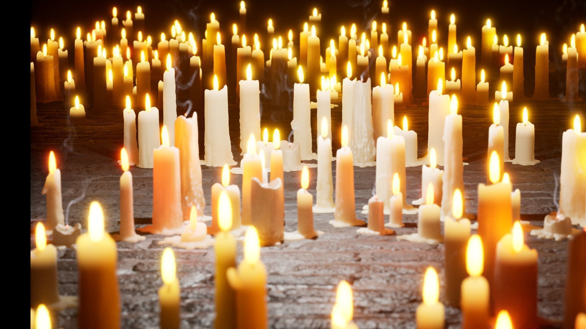 Mega Candles Pack 3D model_4