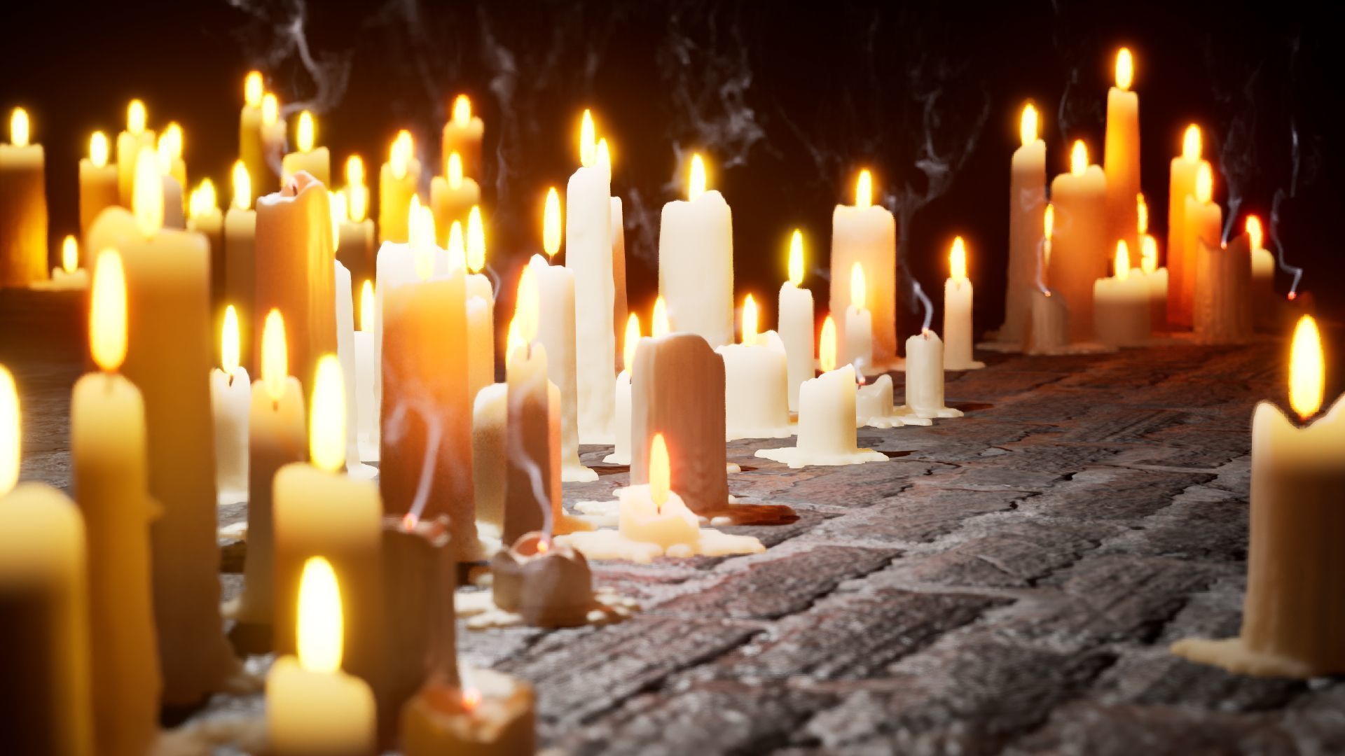 Mega Candles Pack 3D model_6