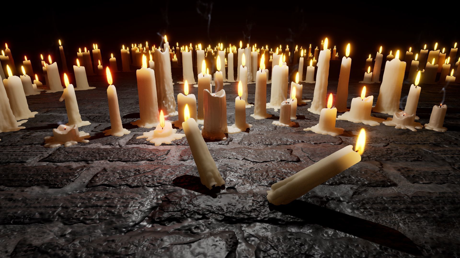 Mega Candles Pack 3D model_17