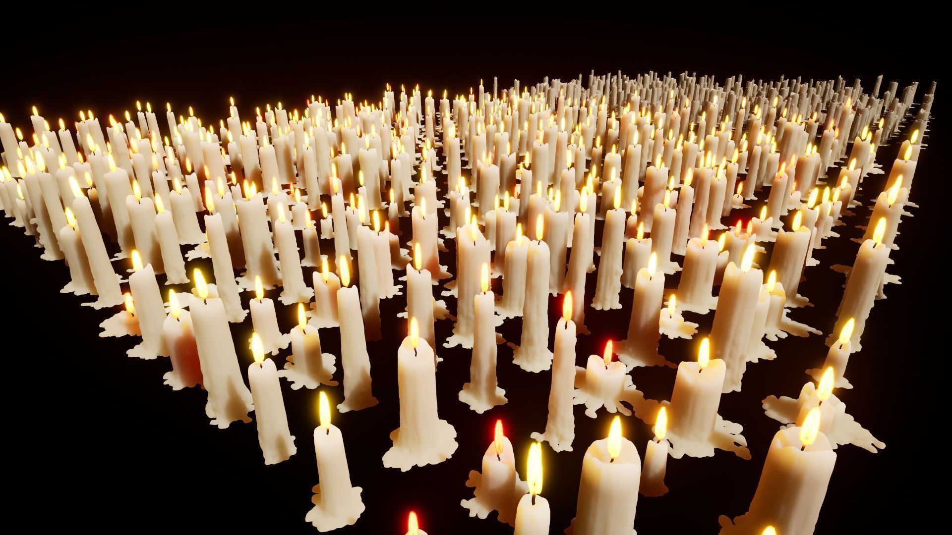 Mega Candles Pack 3D model_12