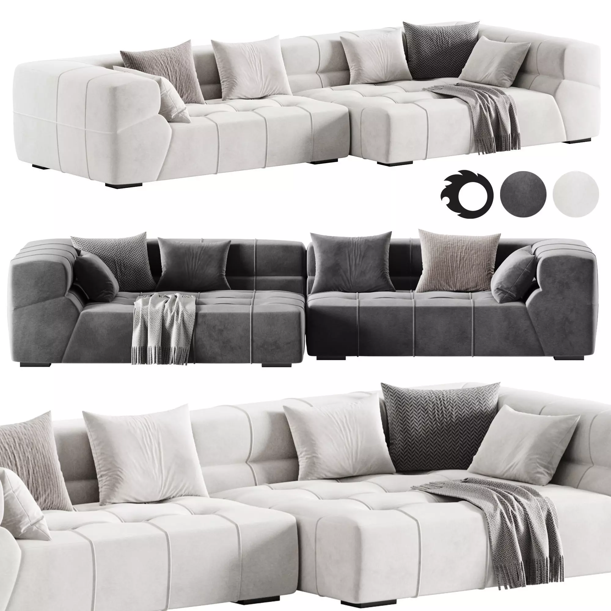 Tufty Time sofa 3D model_0