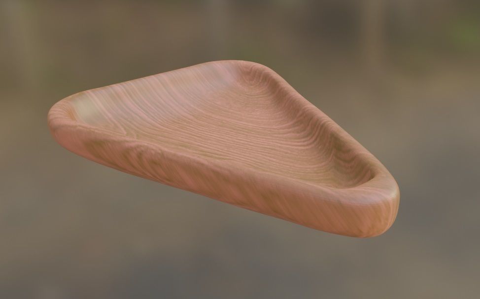 Triangular dishes 3D print model_3