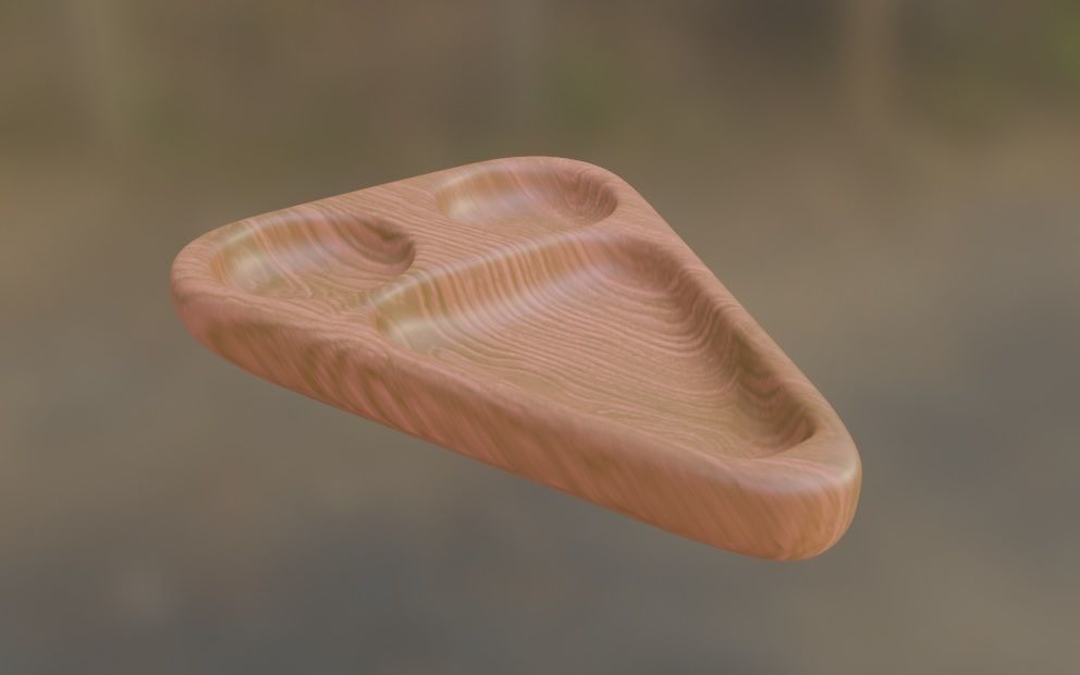 Triangular dishes 3D print model_2