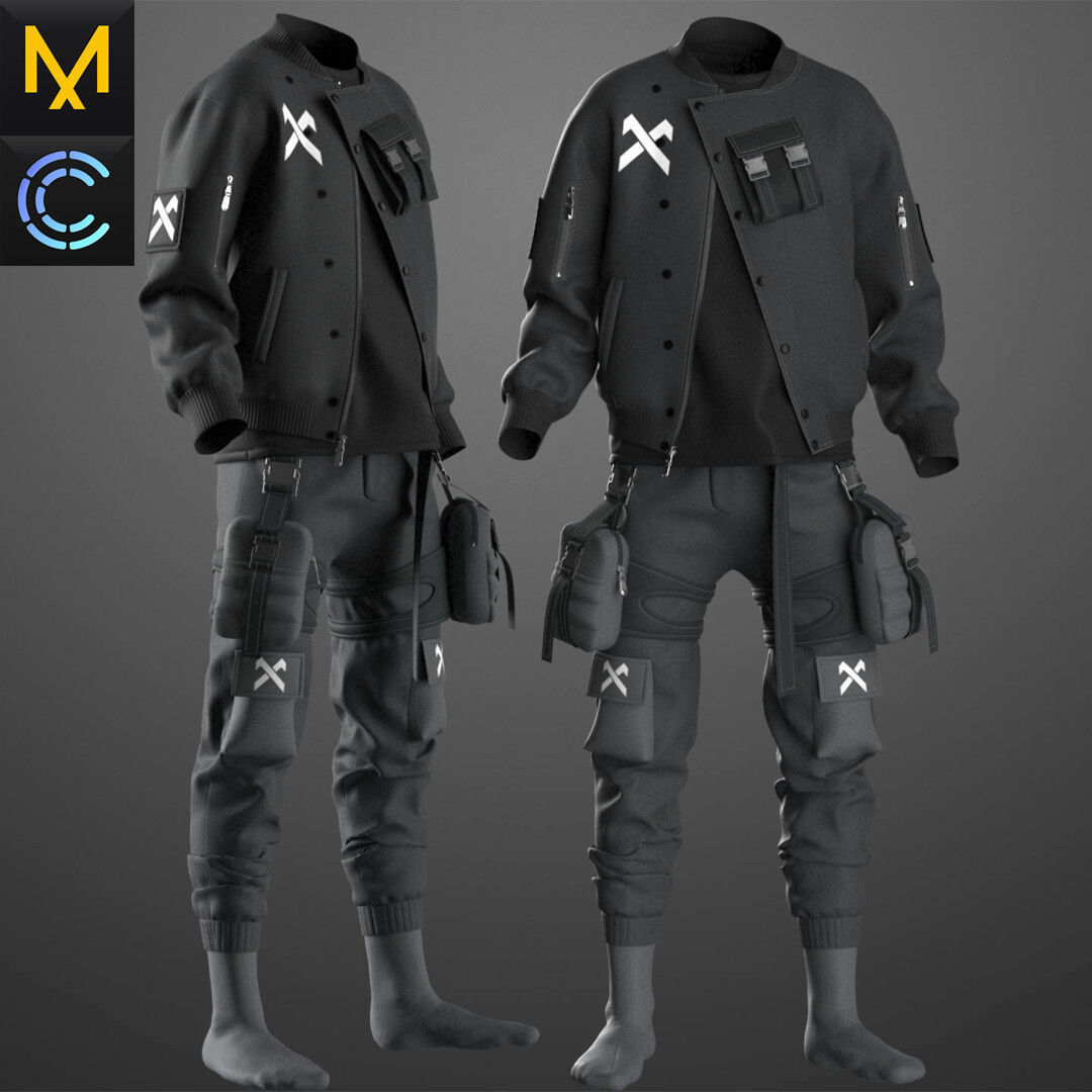 New Outfit Male A-pose OBJ mtl FBX ZPRJ mtl FBX ZPRJ 3D model_1