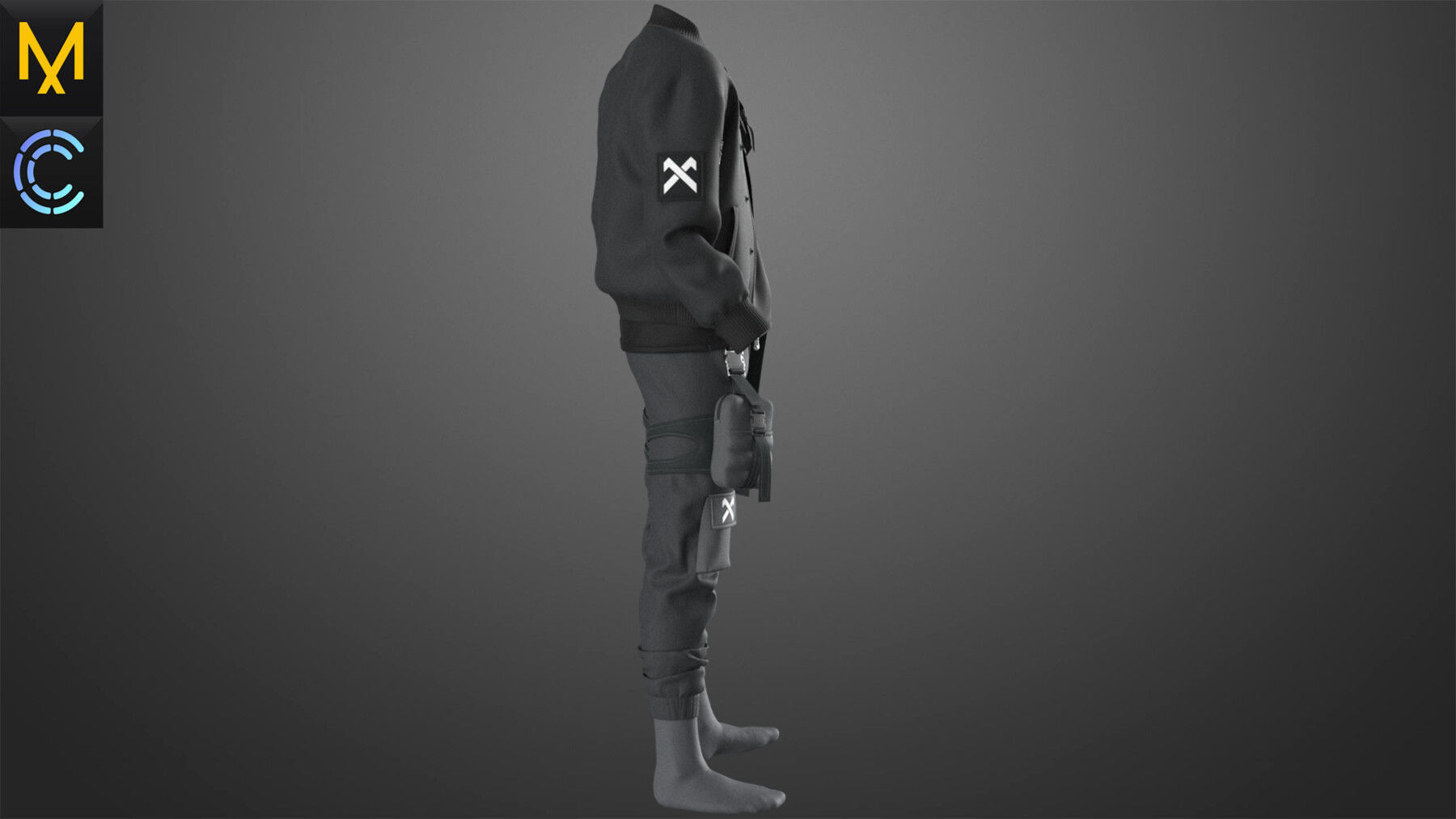 New Outfit Male A-pose OBJ mtl FBX ZPRJ mtl FBX ZPRJ 3D model_7