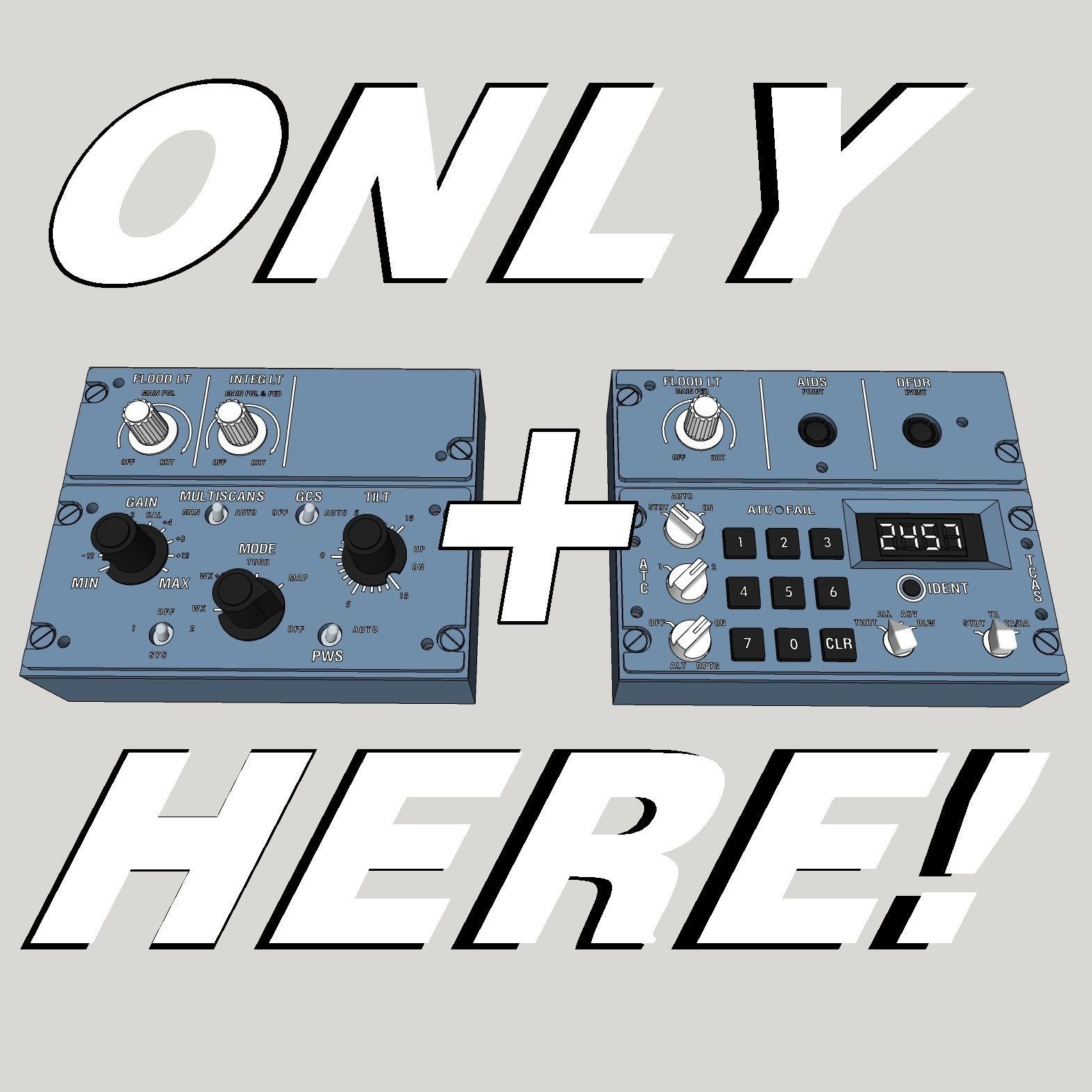 A320 Full pedestal - PCB Compatible 3D print model_1