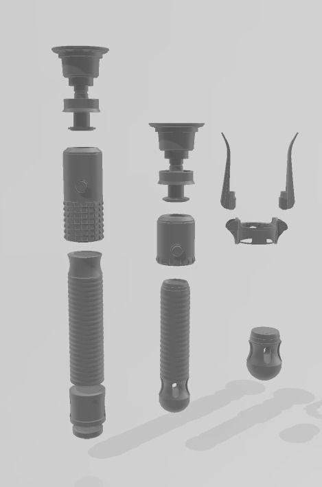 Jedi Survivor Eno Cordova lightsaber 3D print model_2