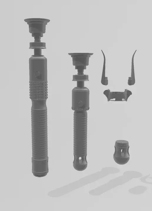 Jedi Survivor Eno Cordova lightsaber 3D print model_0