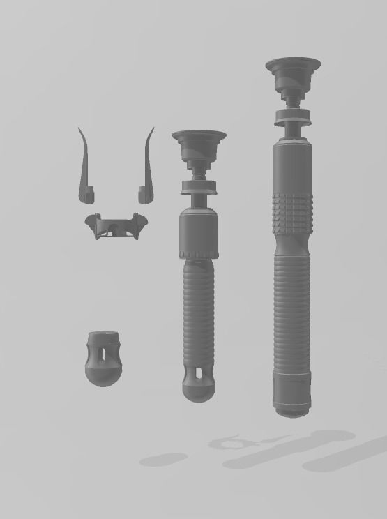 Jedi Survivor Eno Cordova lightsaber 3D print model_1