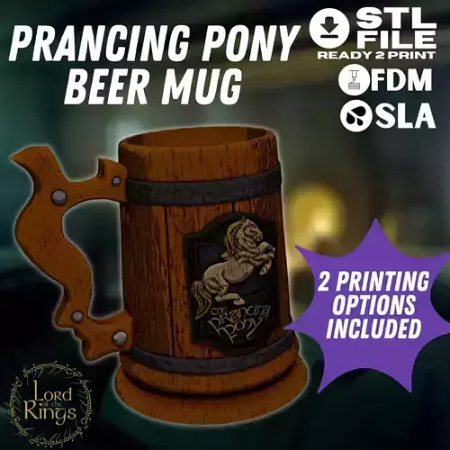 The Prancing Pony Inn beer stein - Lord Of The Rings
