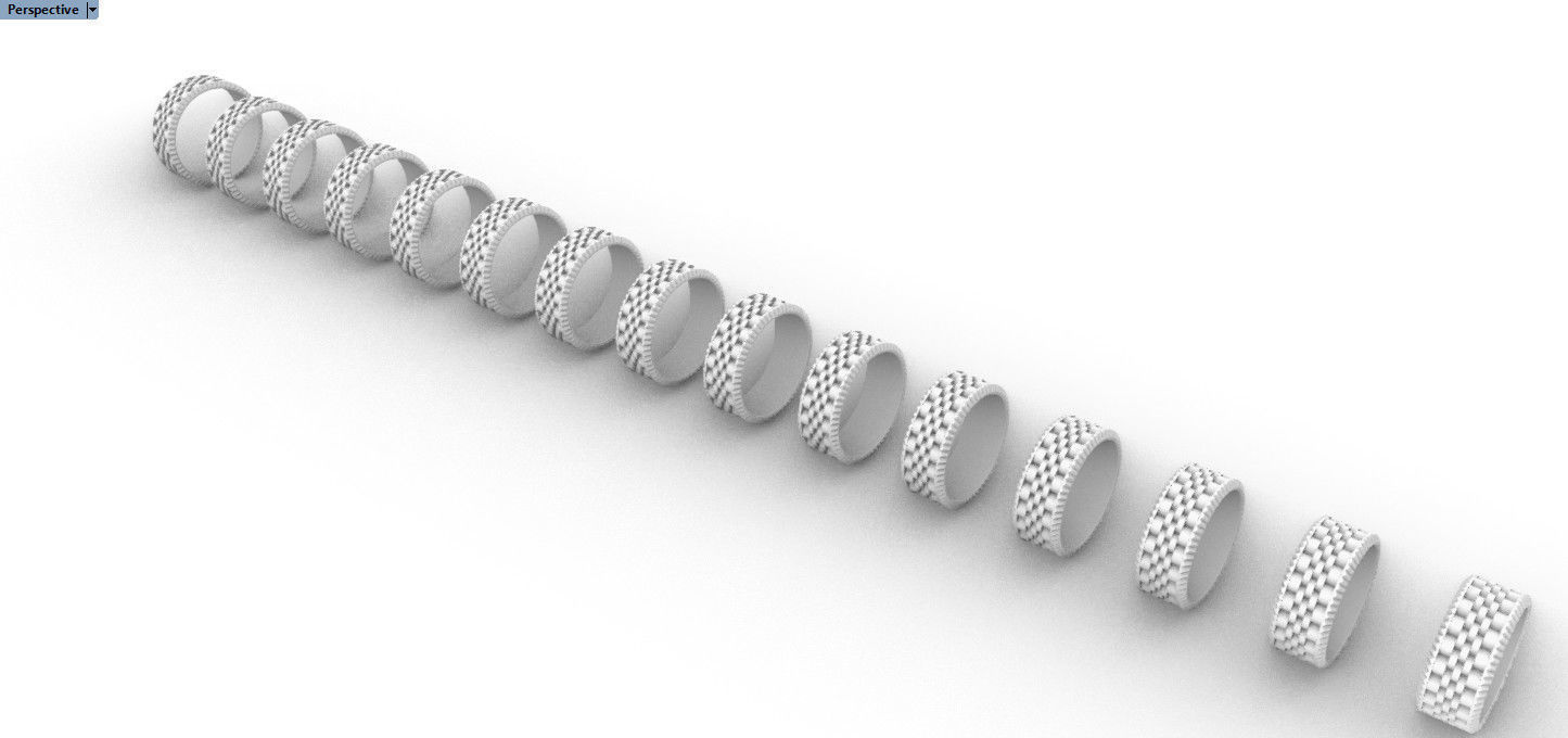 Wedding ring width 8 mm 3D print model_1