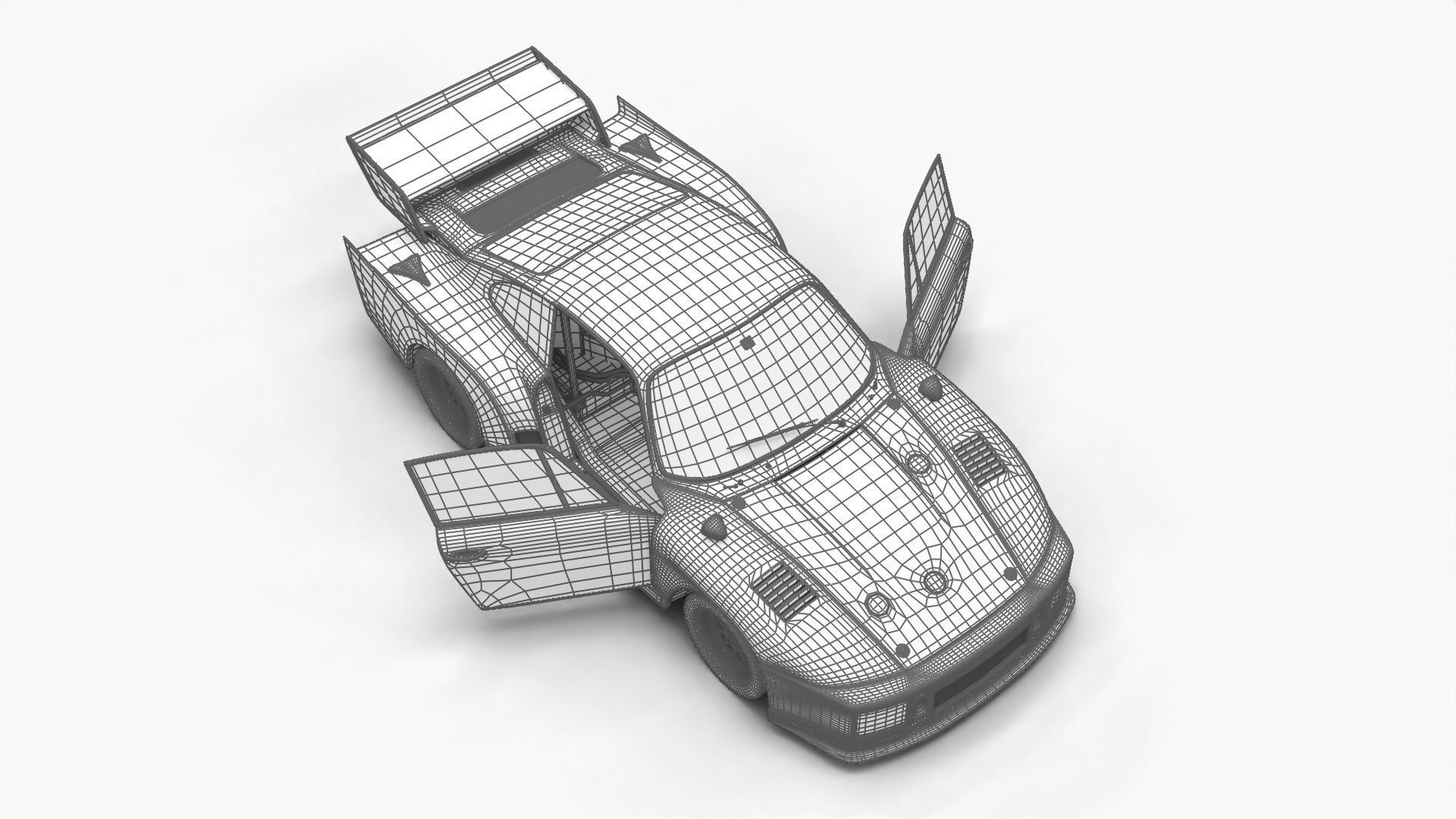 Porsche 935 K2 1977 Kremer  Racing HQ 3D model_37