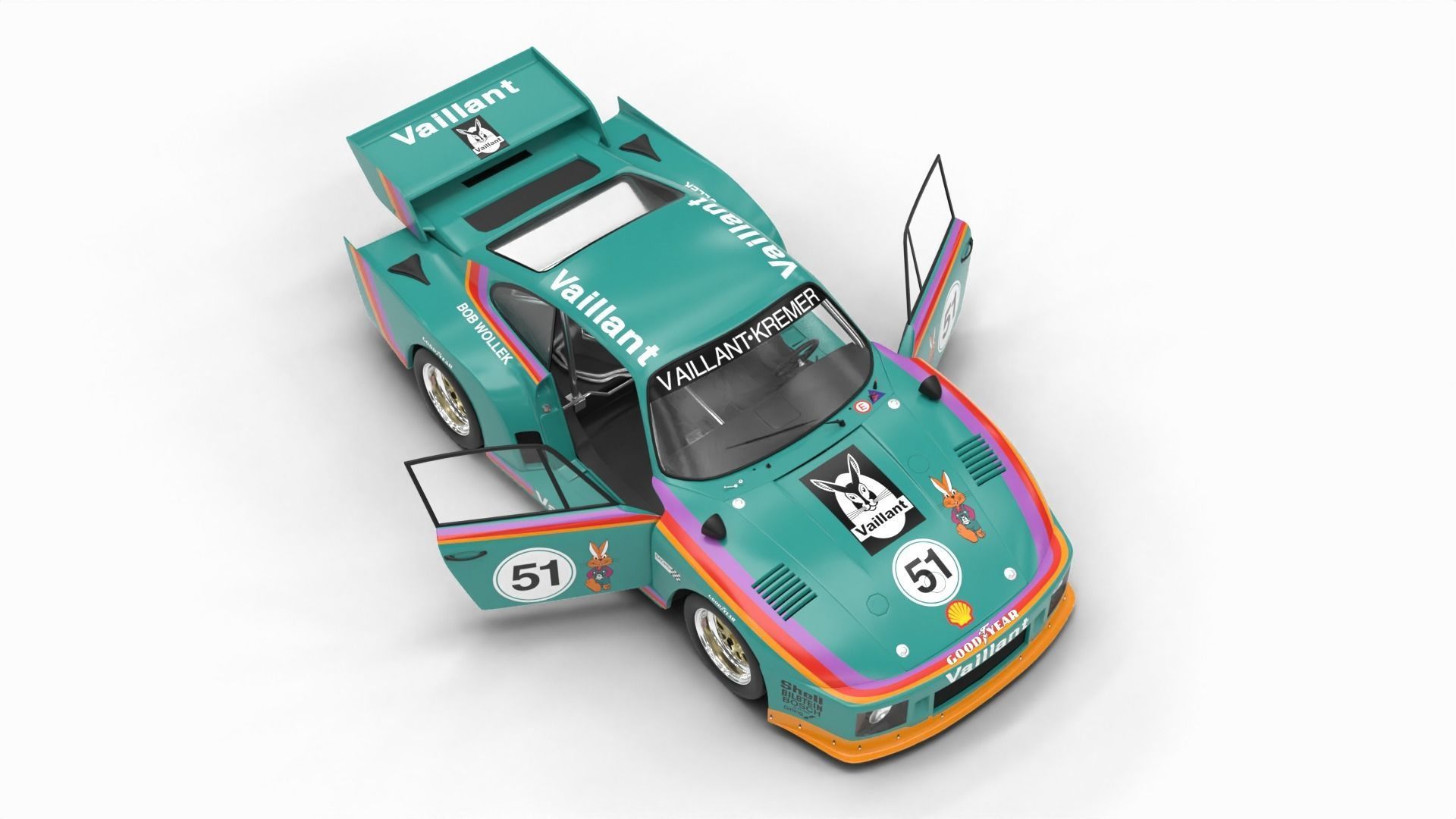 Porsche 935 K2 1977 Kremer  Racing HQ 3D model_12