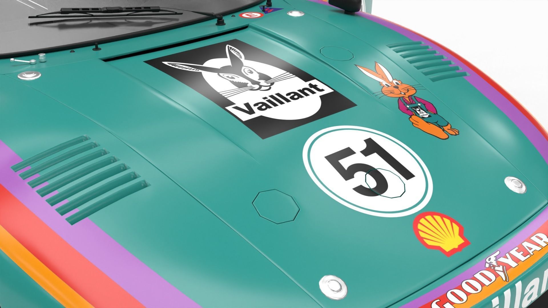 Porsche 935 K2 1977 Kremer  Racing HQ 3D model_10