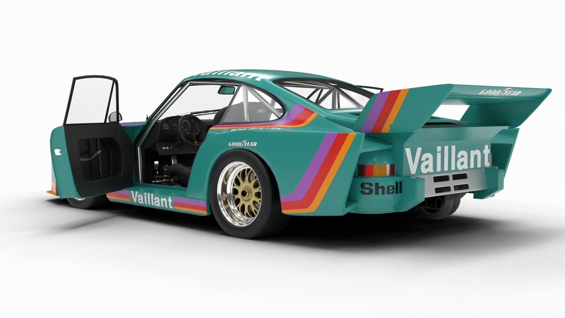 Porsche 935 K2 1977 Kremer  Racing HQ 3D model_4