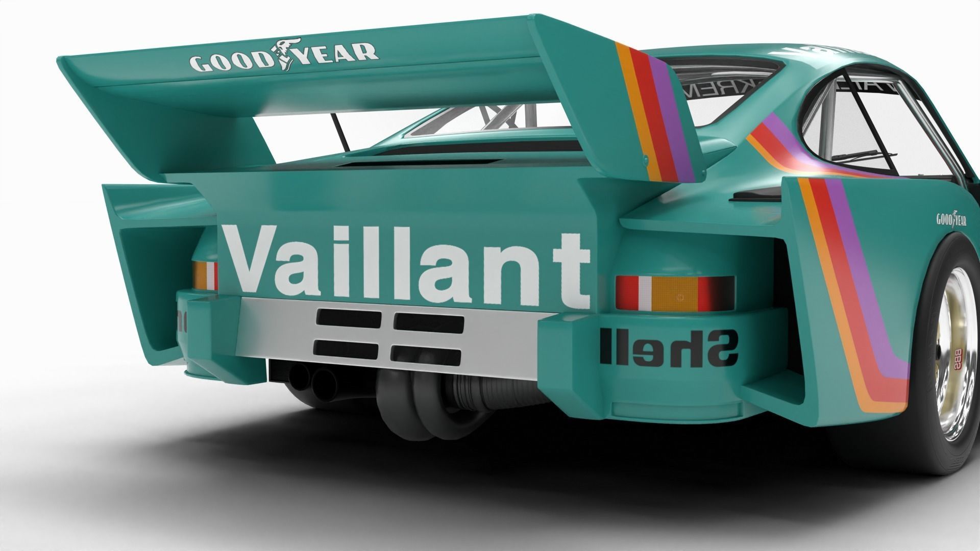 Porsche 935 K2 1977 Kremer  Racing HQ 3D model_7