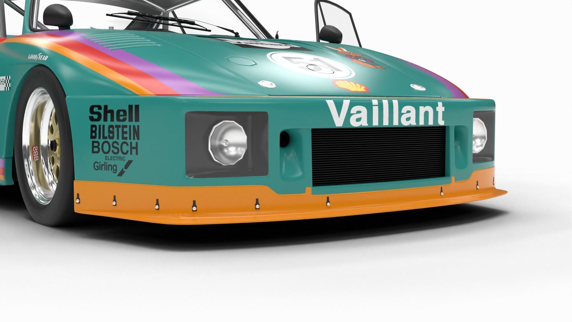 Porsche 935 K2 1977 Kremer  Racing HQ 3D model_8