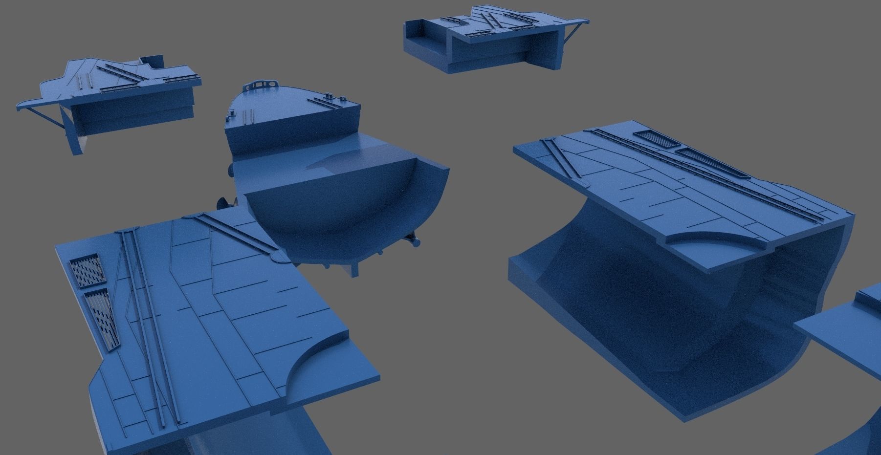 Battleship Yamato Hull - Personal license - 1-200 scale 3D print model_13