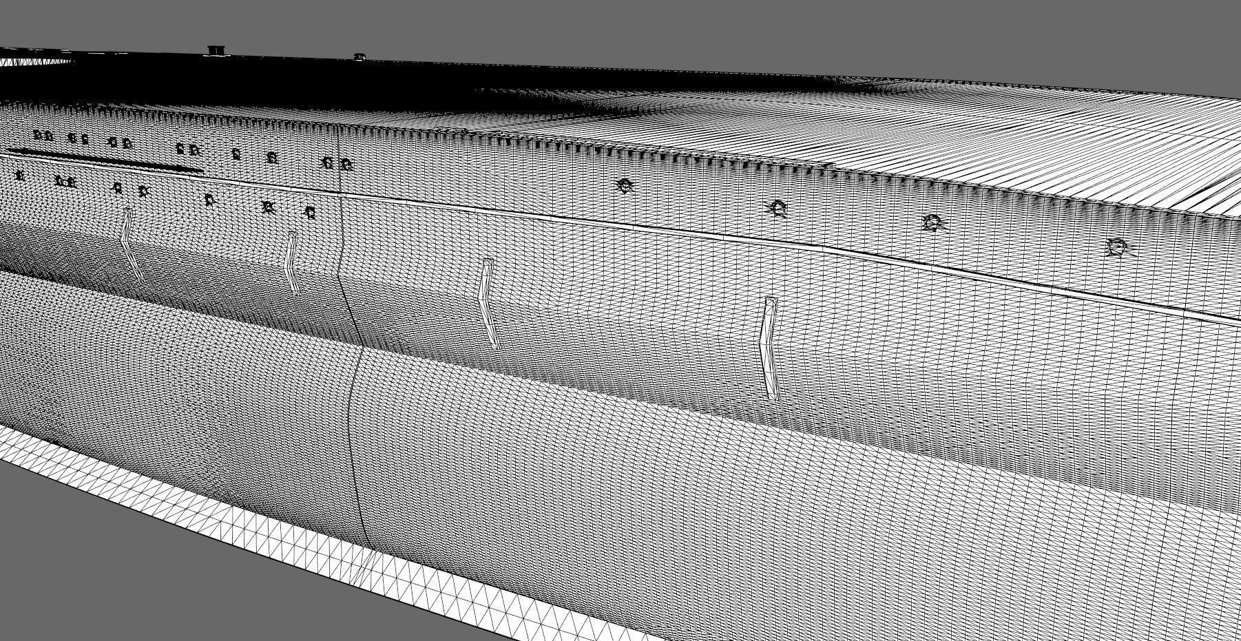 Battleship Yamato Hull - Personal license - 1-200 scale 3D print model_17