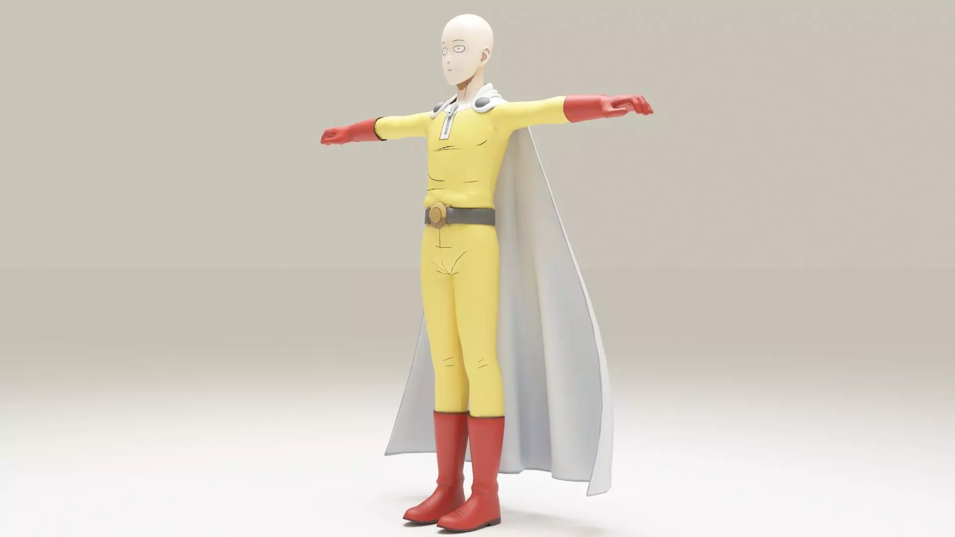 Saitama - One Punch Man 3D model_0