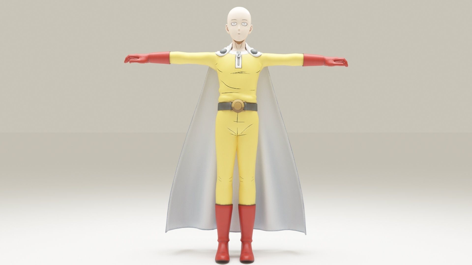 Saitama - One Punch Man 3D model_7