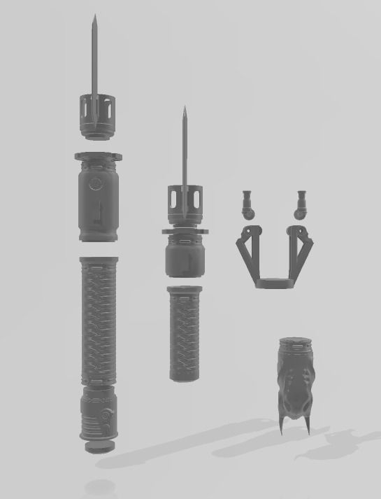 Jedi Survivor Justice lightsaber 3D print model_2