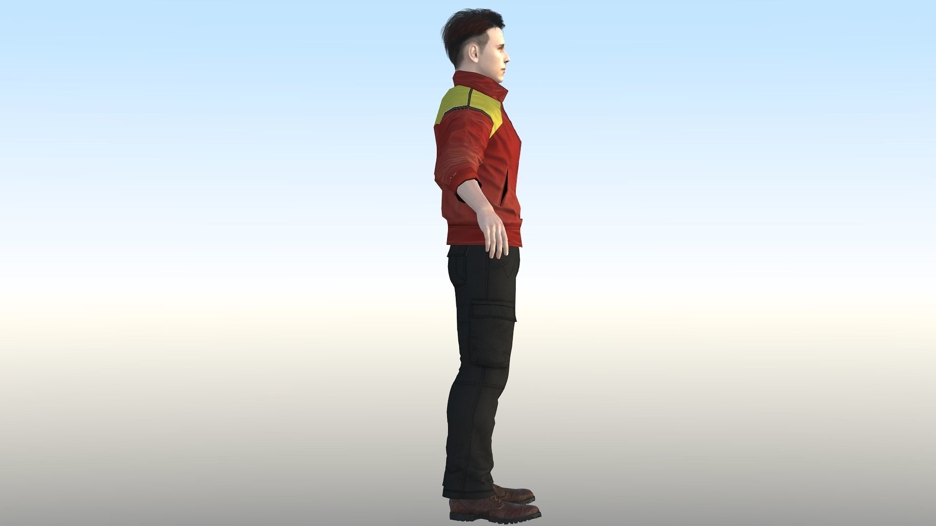 Tom Holland  Low-poly 3D model_2