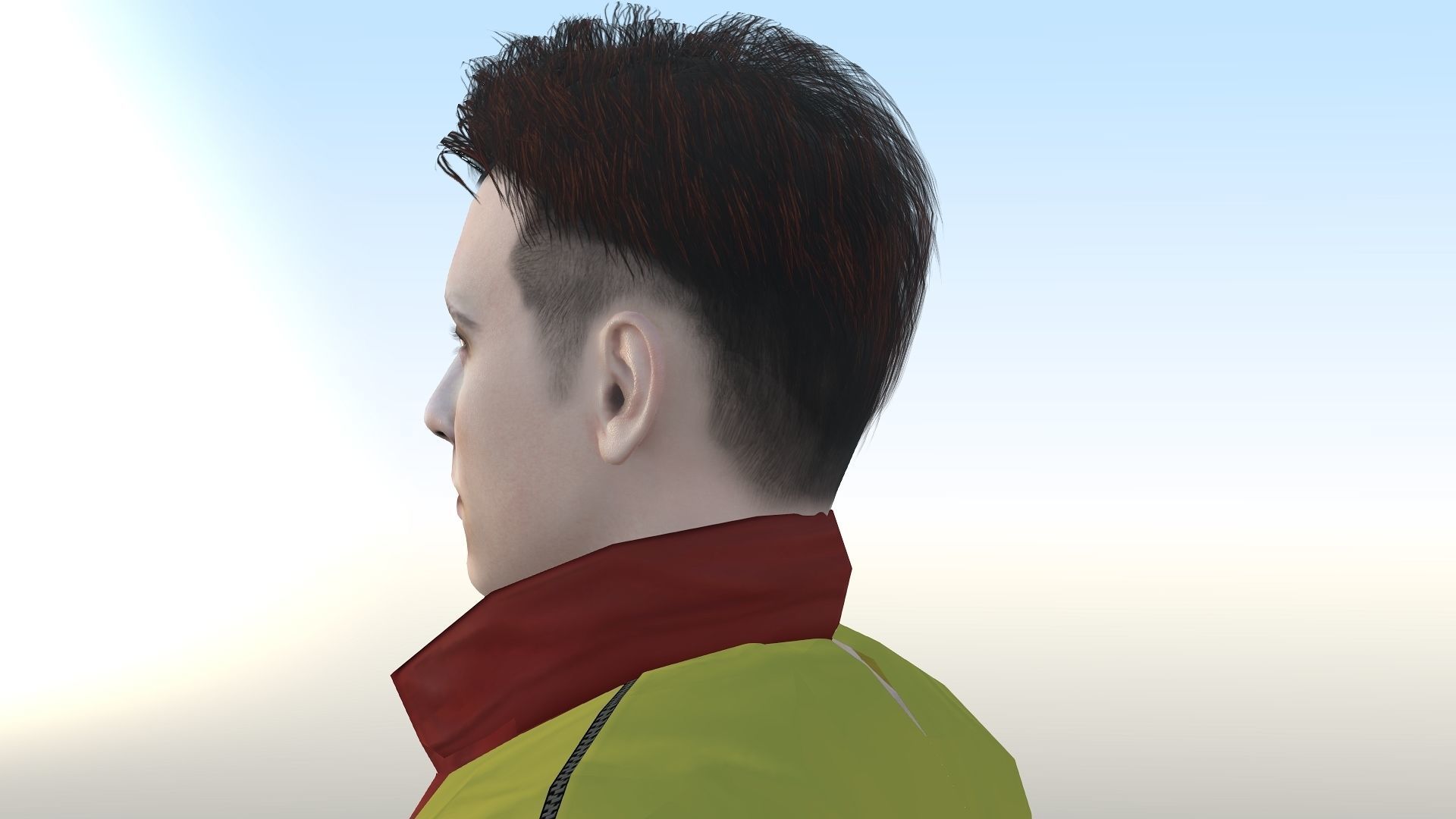 Tom Holland  Low-poly 3D model_23