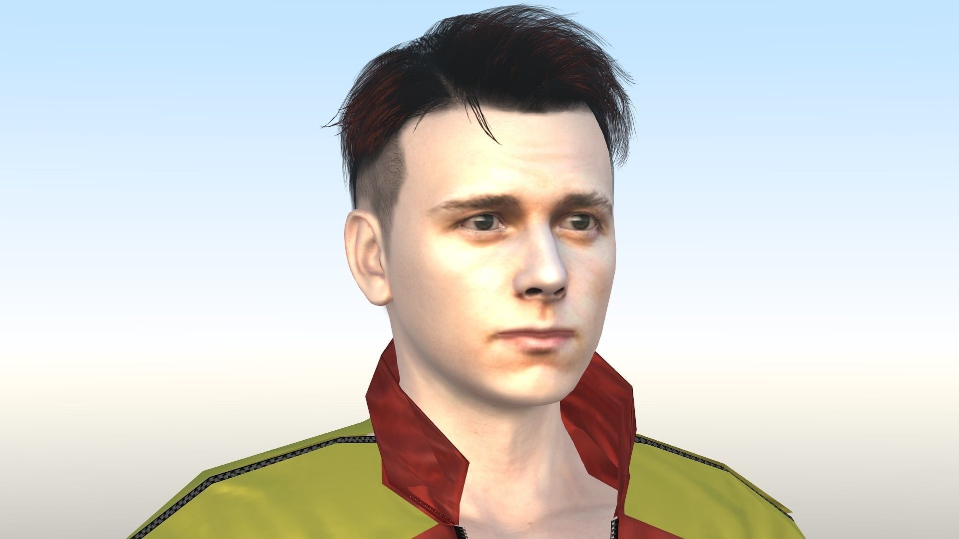 Tom Holland  Low-poly 3D model_6