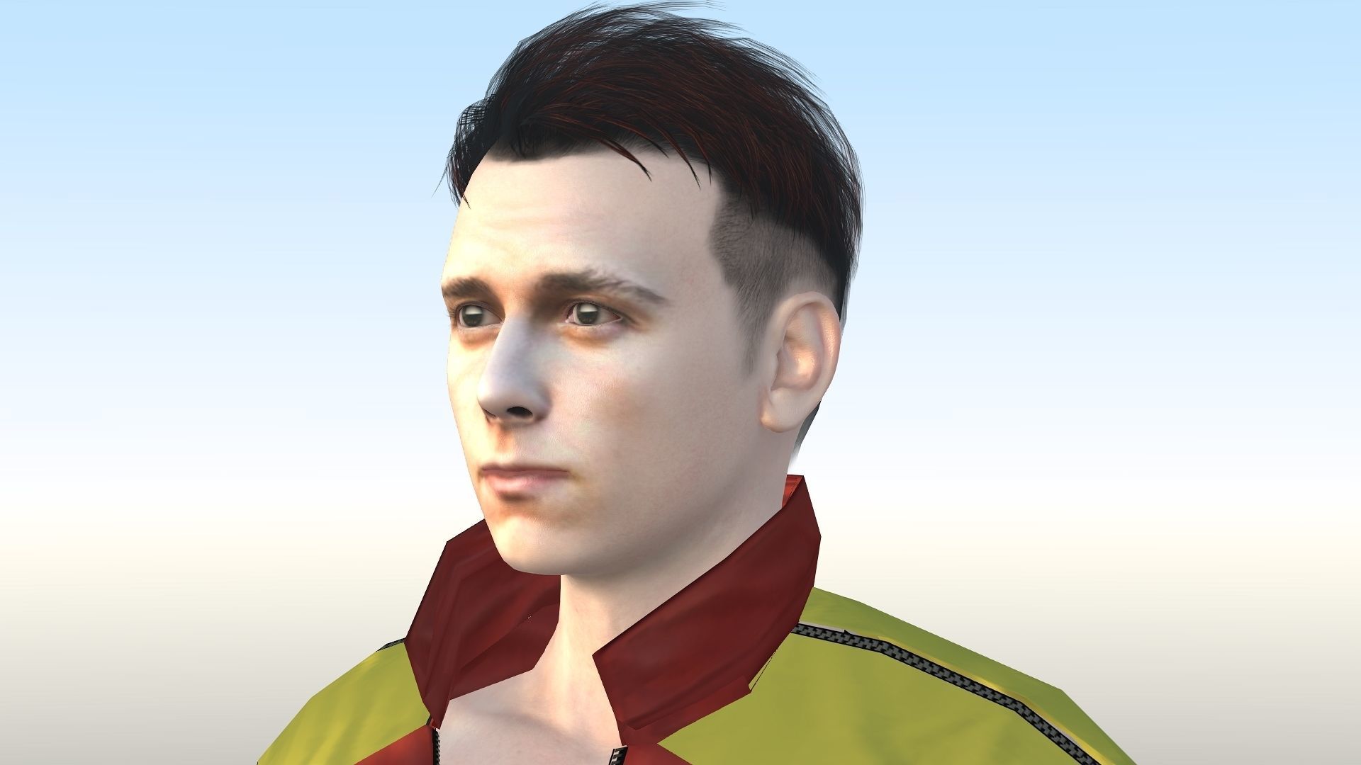 Tom Holland  Low-poly 3D model_28