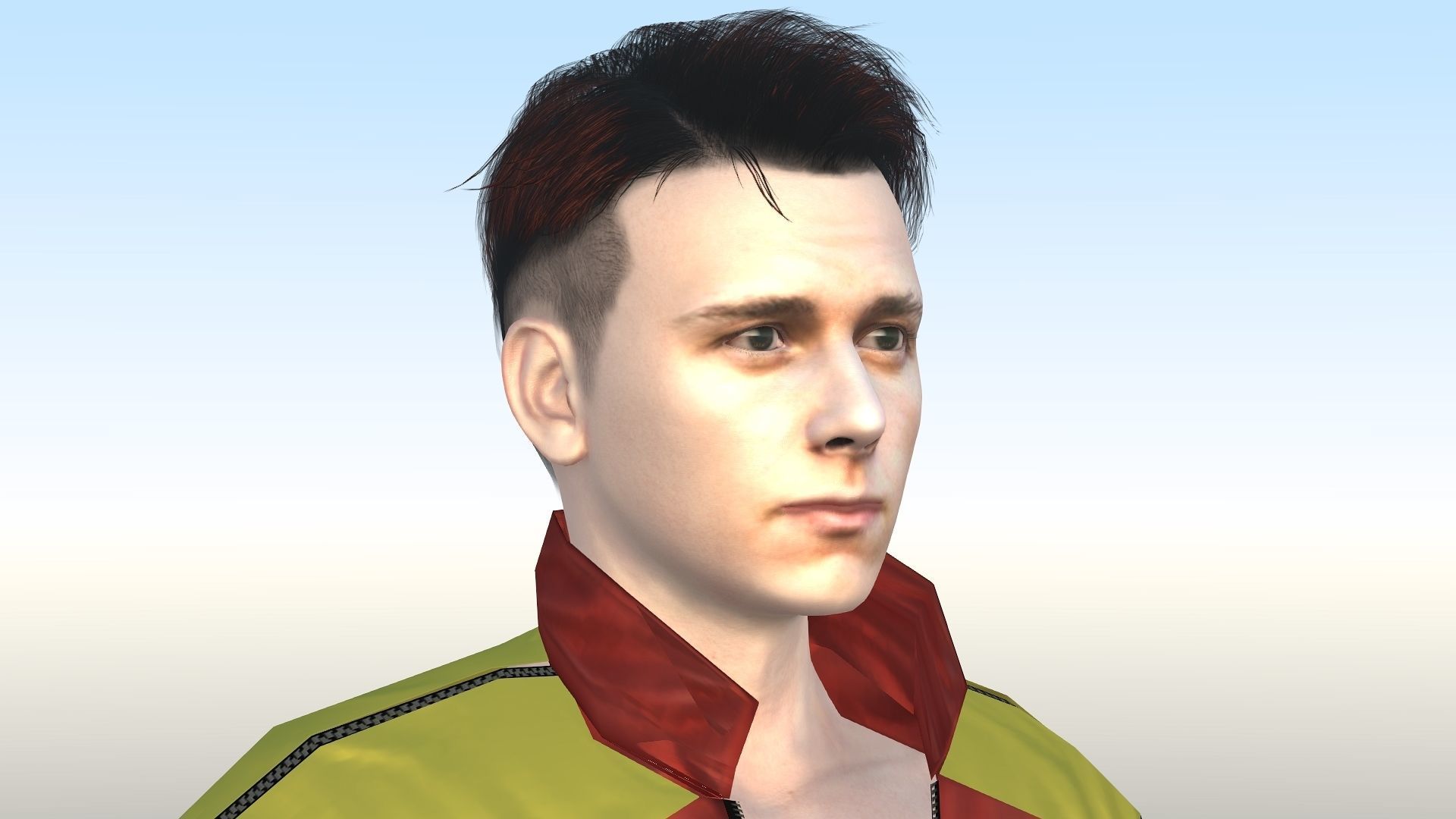 Tom Holland  Low-poly 3D model_7