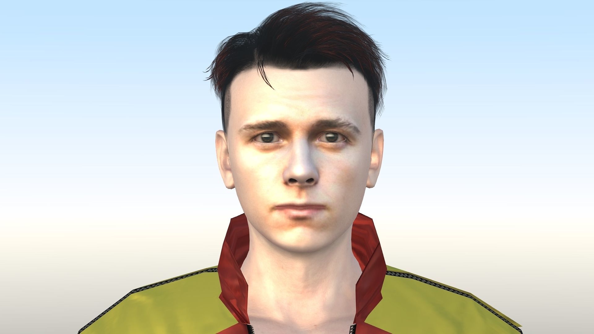 Tom Holland  Low-poly 3D model_5