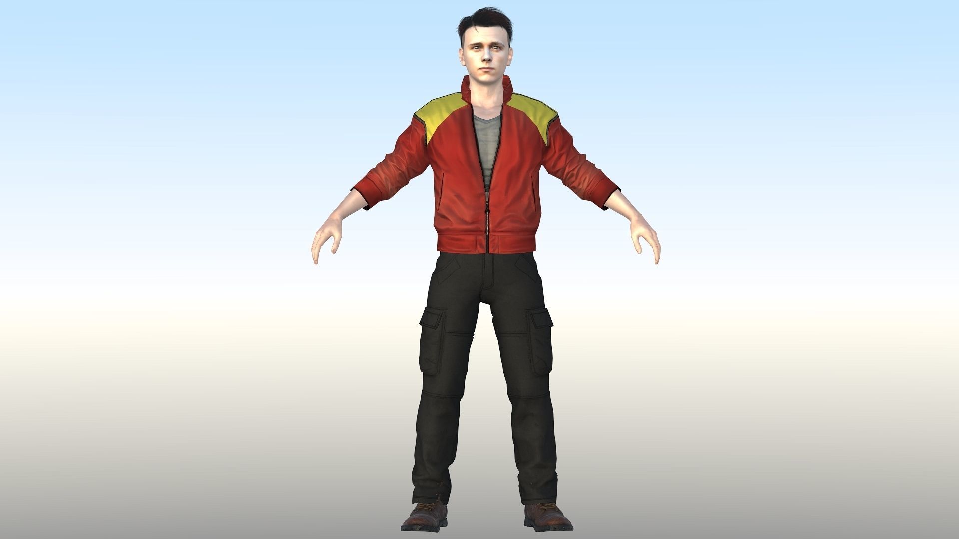 Tom Holland  Low-poly 3D model_1