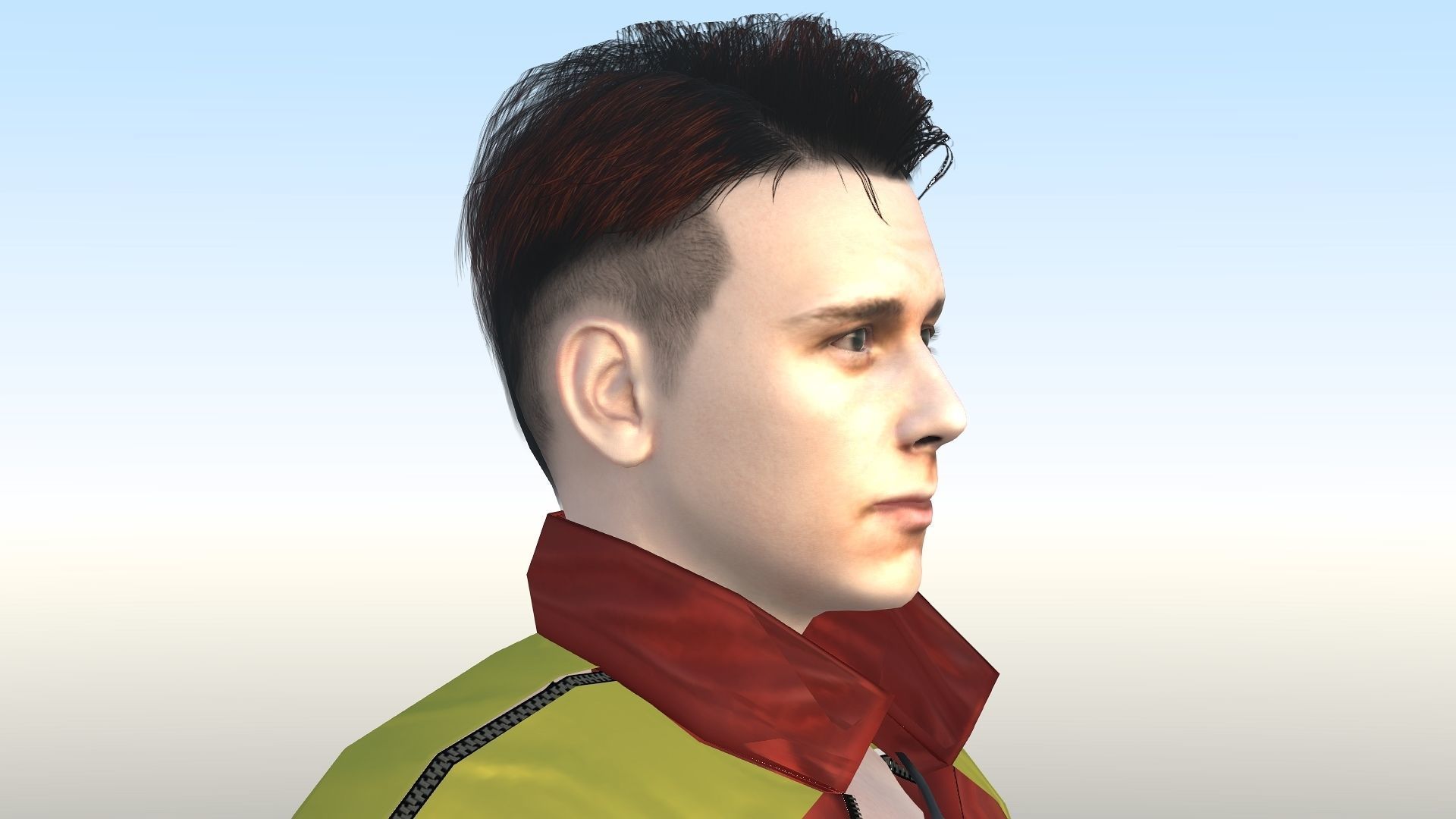 Tom Holland  Low-poly 3D model_9