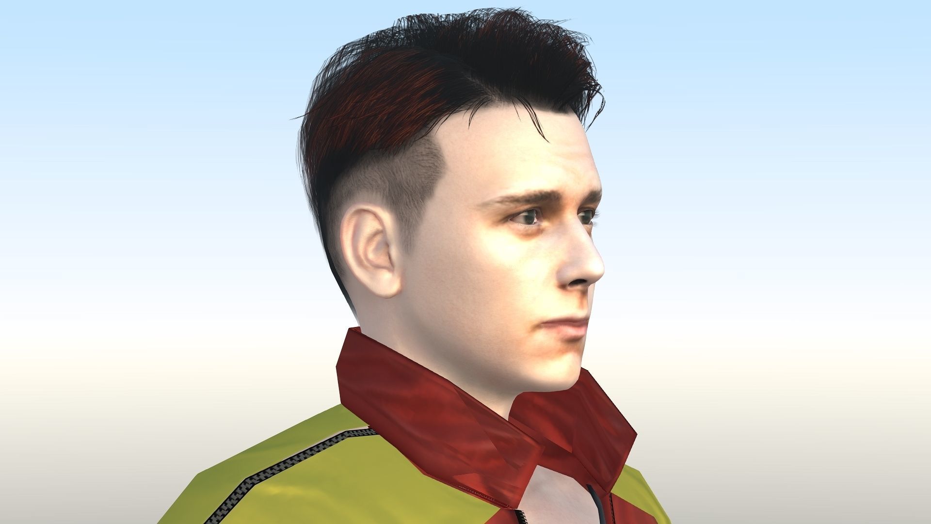 Tom Holland  Low-poly 3D model_8