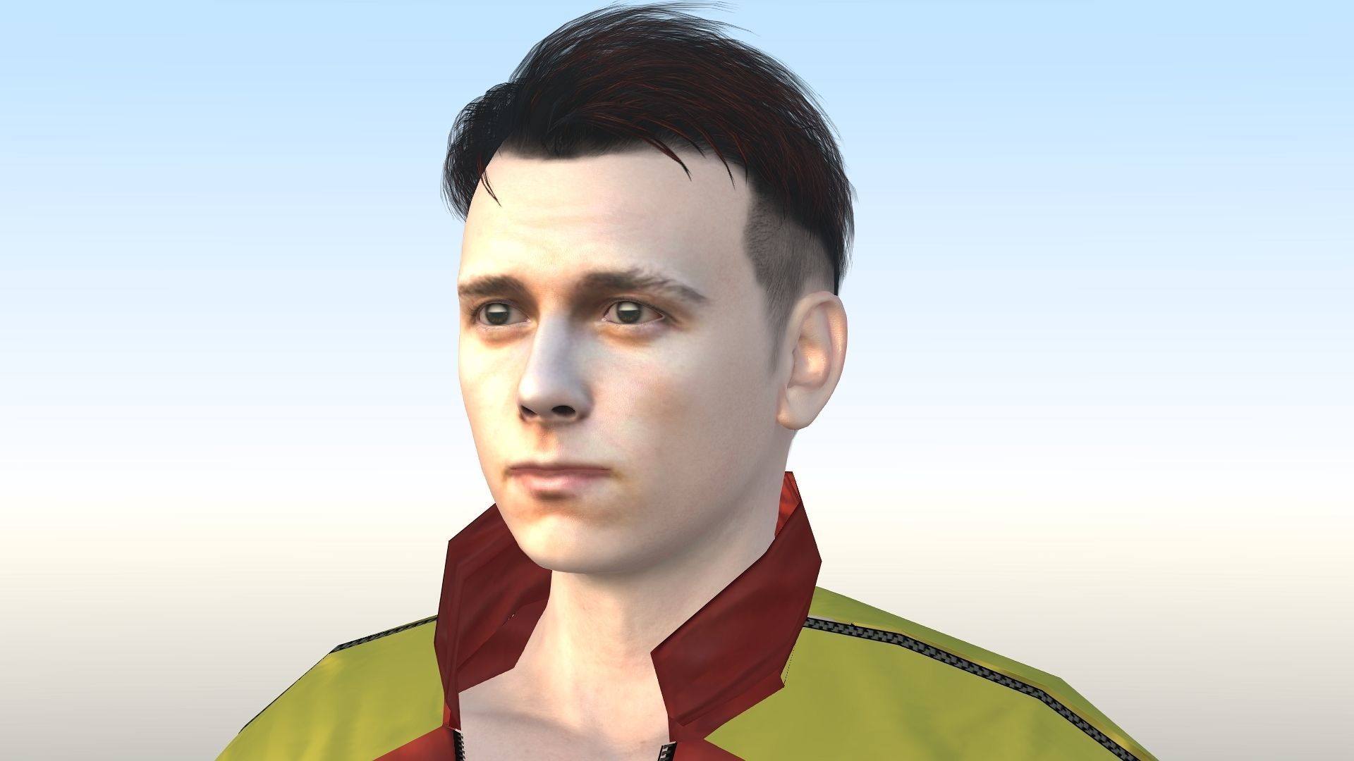 Tom Holland  Low-poly 3D model_29