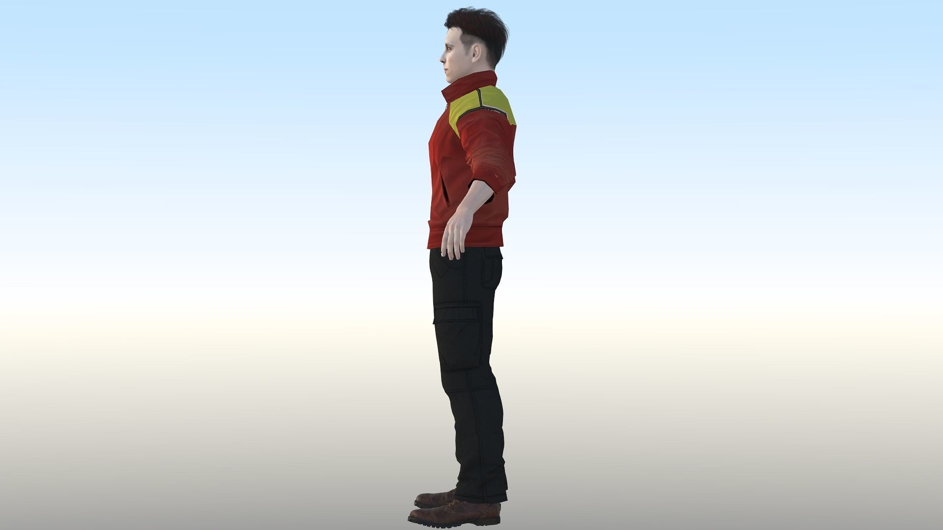 Tom Holland  Low-poly 3D model_4