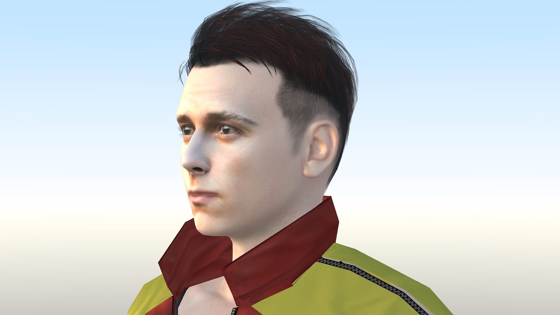 Tom Holland  Low-poly 3D model_27