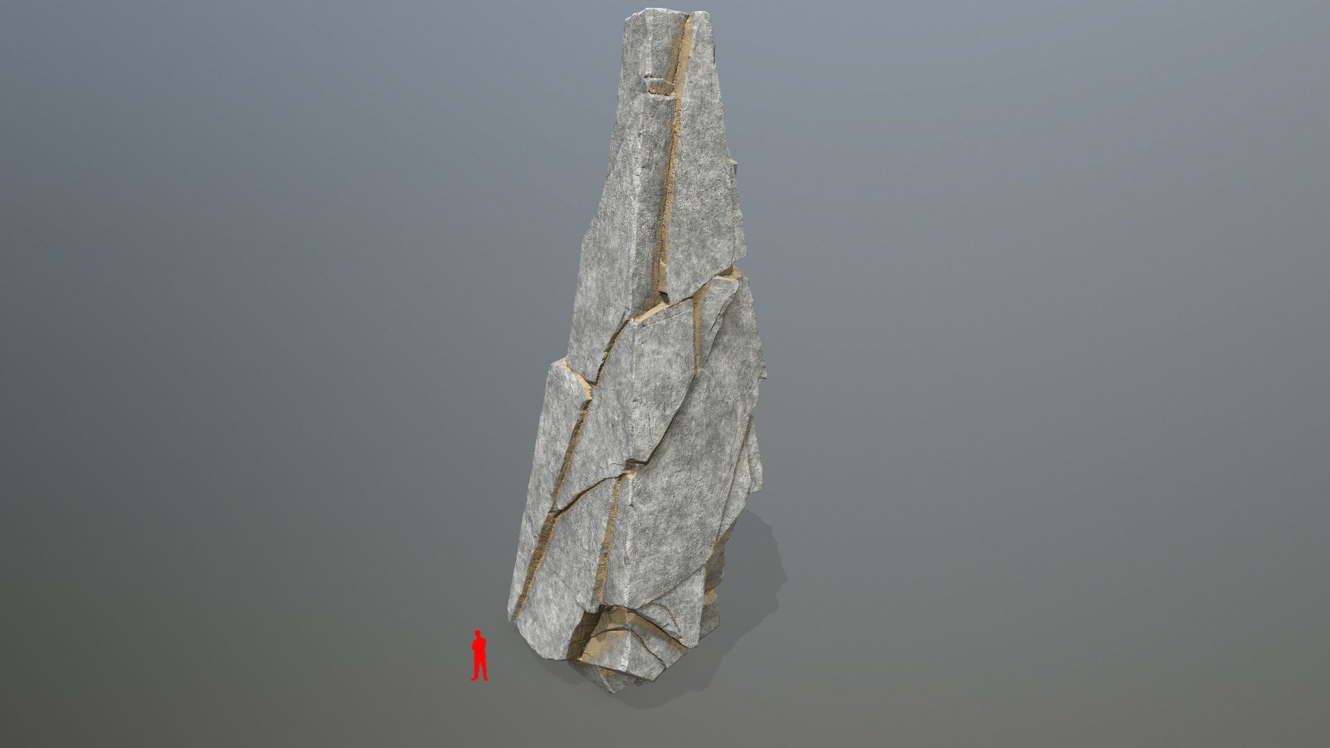 desert rocks  Low-poly 3D model_10