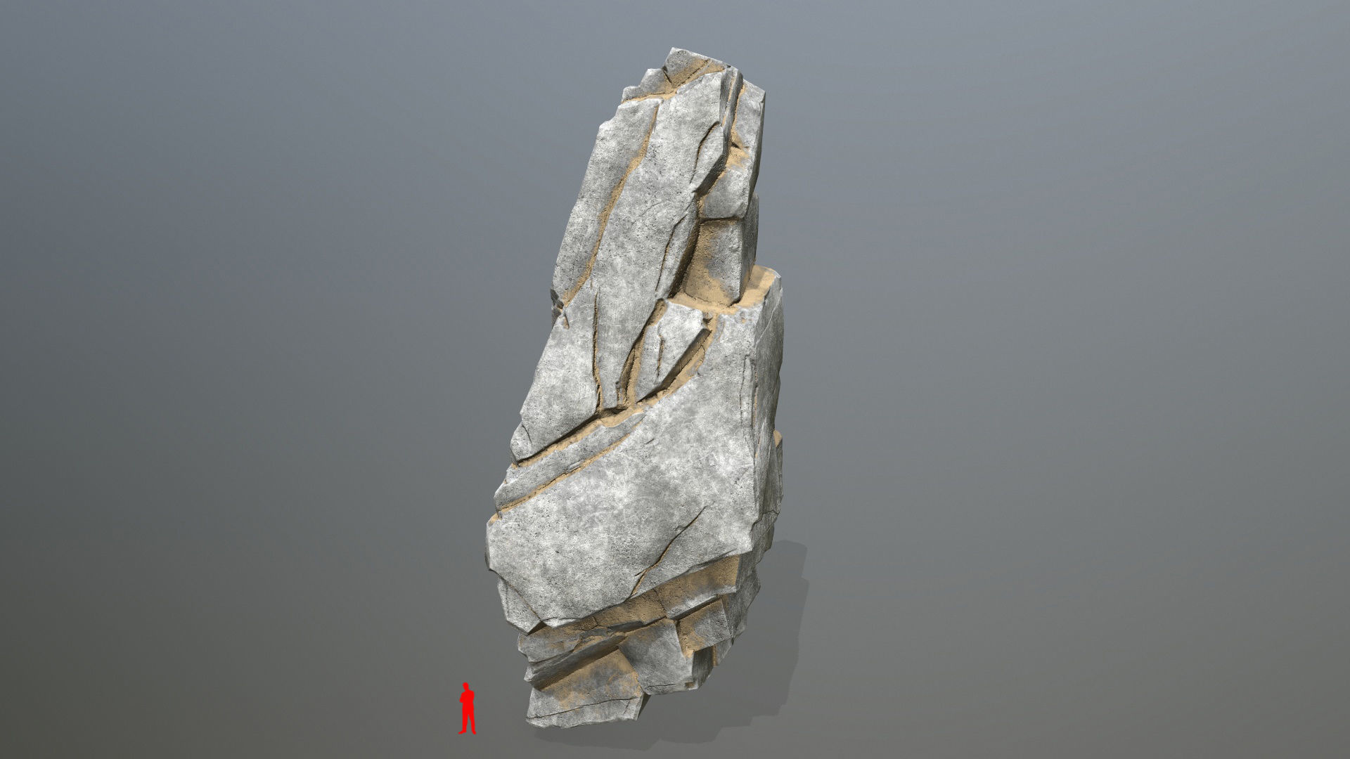 desert rocks  Low-poly 3D model_6