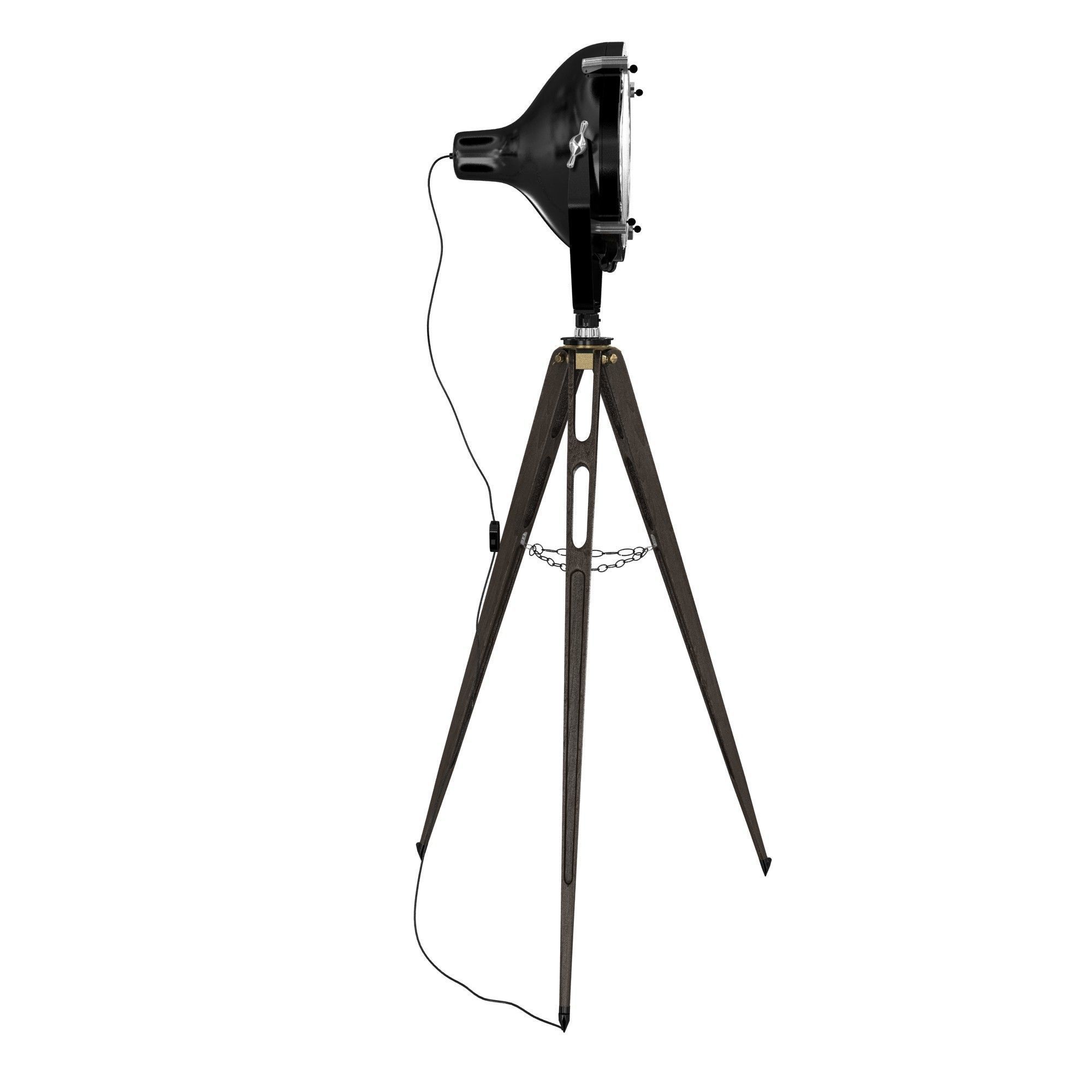 Adjustable Stage Light Floor Lamp vintage 3D model_2