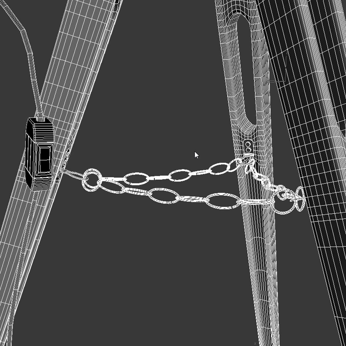 Adjustable Stage Light Floor Lamp vintage 3D model_7