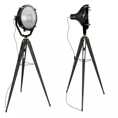 Adjustable Stage Light Floor Lamp vintage 3D model