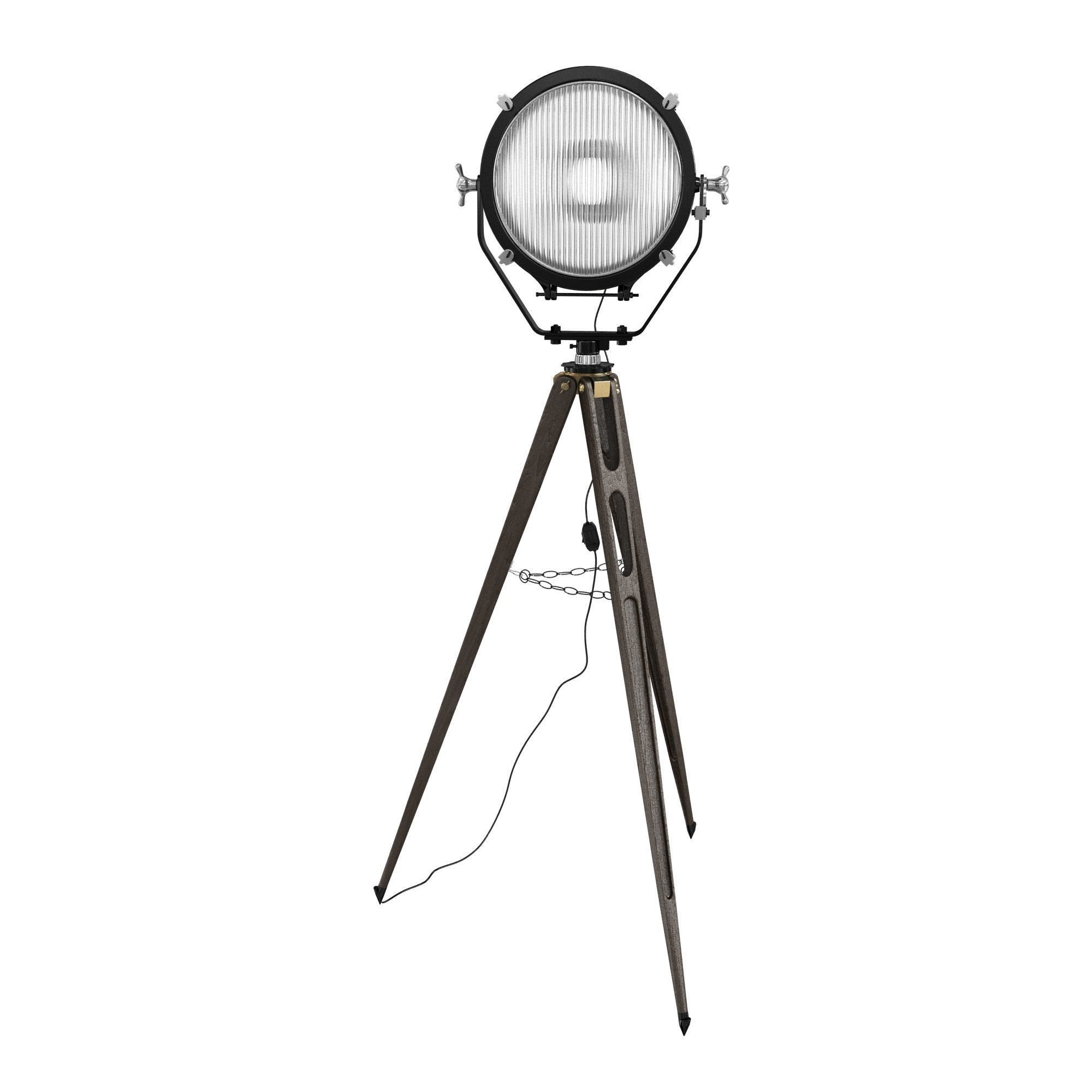 Adjustable Stage Light Floor Lamp vintage 3D model_1