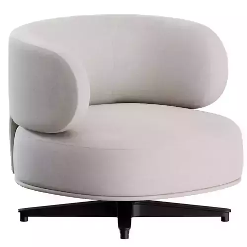 AKIKO Lounge Swivel armchair By Gallotti and Radice