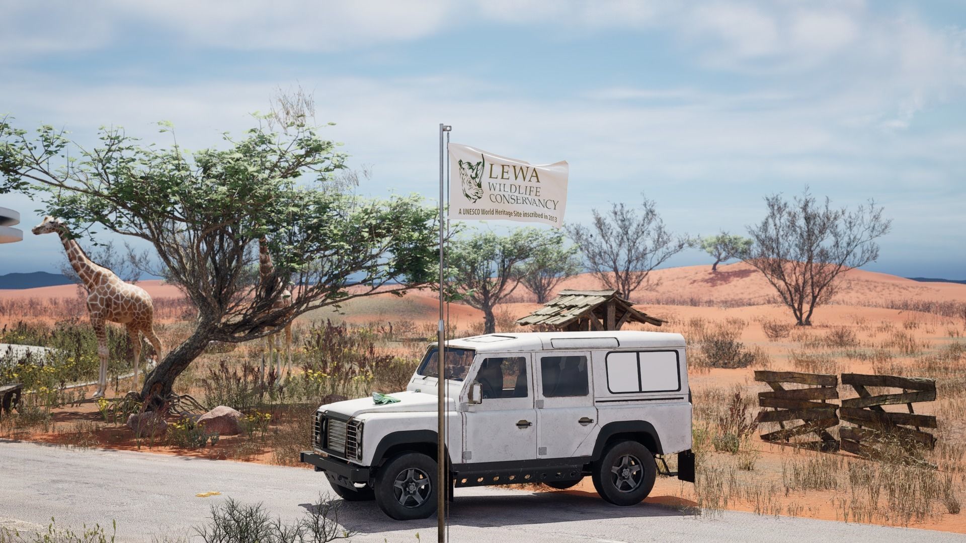 Pack of Animated Flags - 3 wind Speed 3D model_10